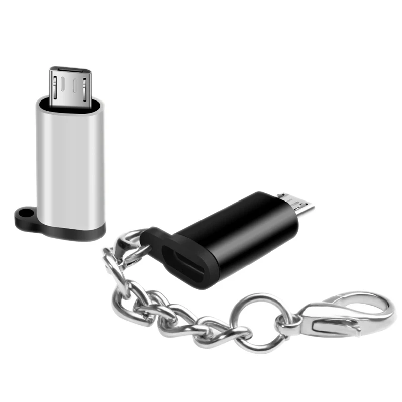 2 шт Micro-USB адаптер Тип C к Micro-USB Мужской OTG USB конвертер для телефонов Android планшеты геймпад(черный и серебристый