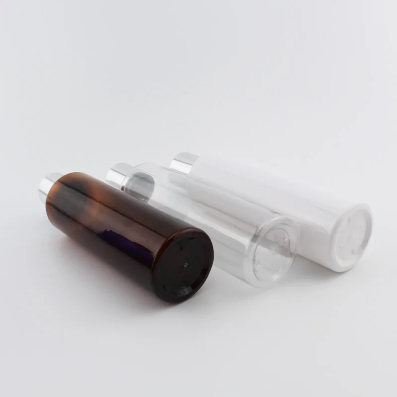 200ml X 30 Clear White Empty Plastic Bottle Aluminum Screw Cap Brown Liquid Medicine Cosmetics Container PET Bottles Toner