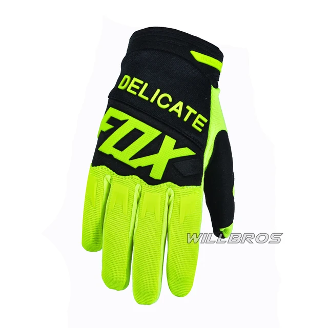 Moto Cross Delicate Fox Dirtpaw Racing Gloves Cycling Mountain Bicycle Offroad Guantes Men Motocross Woman Unisex Luvas Fluo