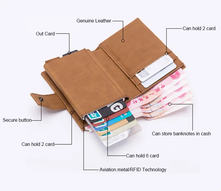 DIENQI RFID визитница Для мужчин кошельки модные Короткий Мужской кошелек мешочек с деньгами кошелёк небольшой бренд класса люкс, складываются в три раза кожаный бумажник ва