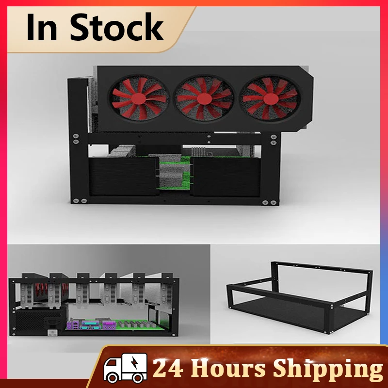 Gpu open air case for cryptocurrency mining rig frame btc wallet address case sensitive