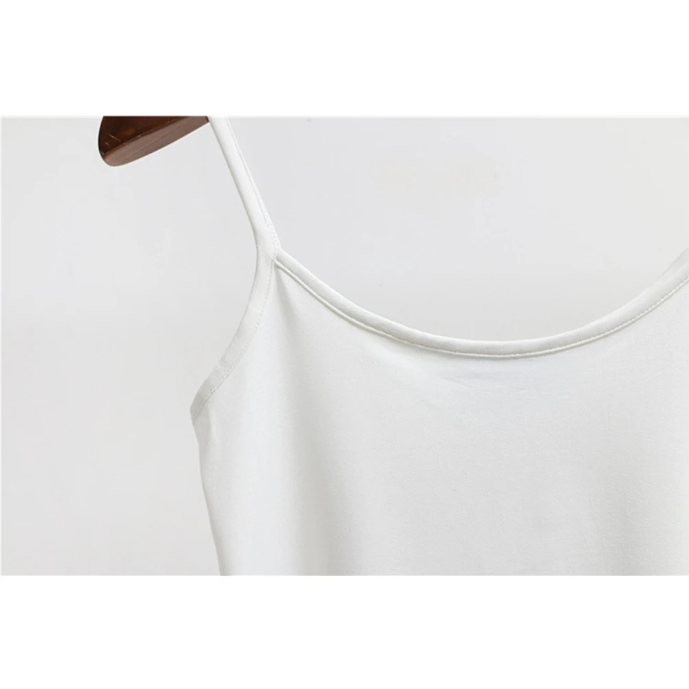 Beige Slim Fit Повседневный твердый дорожный Спагетти ремень майка Сексуальная Женская камисоль - Цвет: Beige
