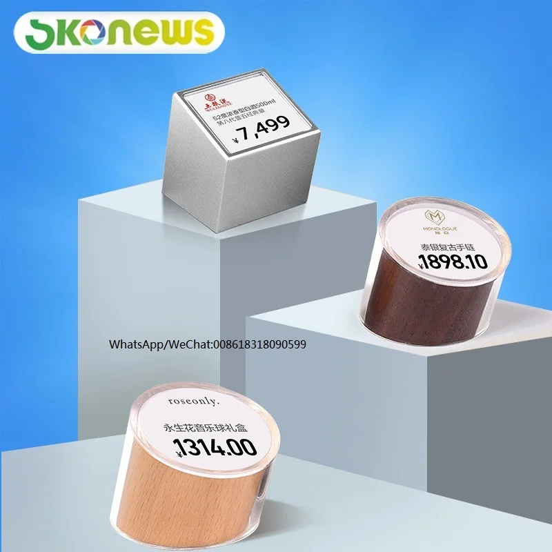 Watch_Jewelry_And_Electronic_Solid_Aluminum_Mini_Price_Sign_Stand_and_Cleaning_Cloth_As_Table_Place_Card_Price_Tags