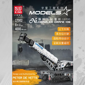 

Technic Series MOC Huge Crawler Crane Truck Car Construction Model Kit Building Blocks RC APP Bricks Liebherrs Toys For Children