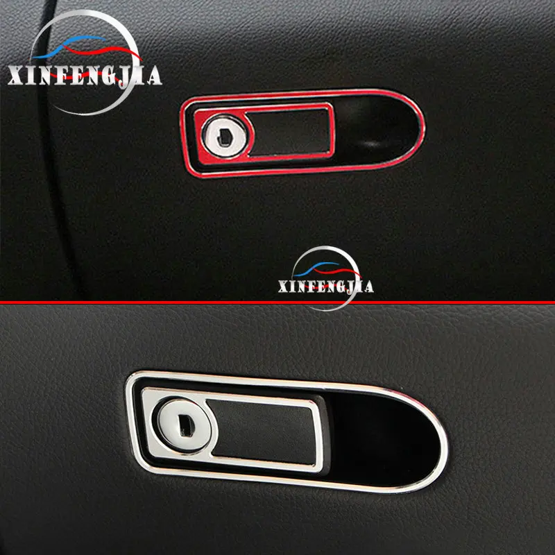 

For Mercedes-Benz C E GLC Class W213 W205 X253 2x Alloy Interior Glove Handle Cover Trim