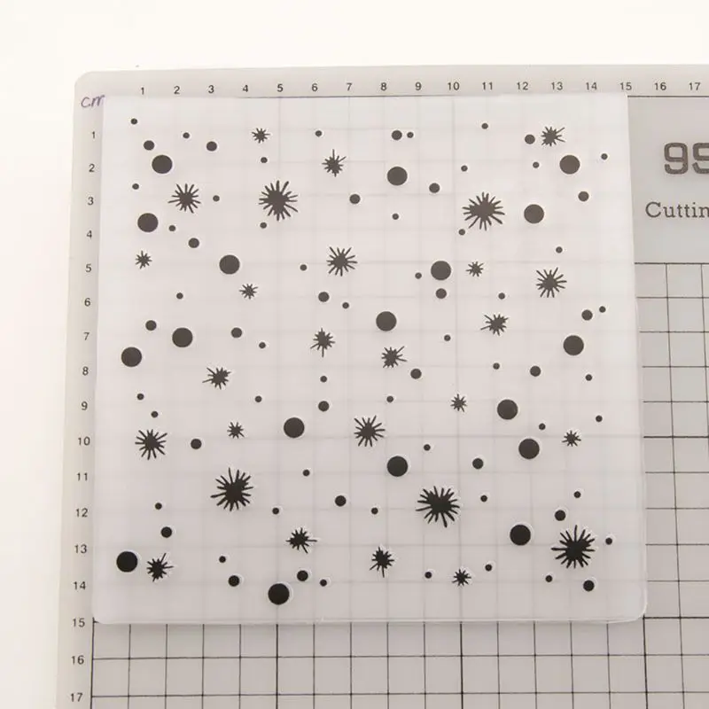 Dot Пластиковая Папка для тиснения шаблон DIY скрапбук фотоальбом открытка для украшения ремесла
