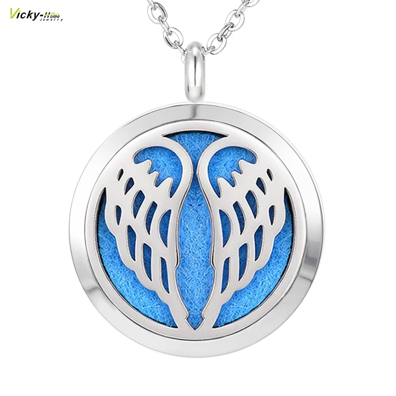 Кулон из нержавеющей стали для ароматерапии 30 мм|seed of life|aromatherapy locketsperfume diffuser necklace