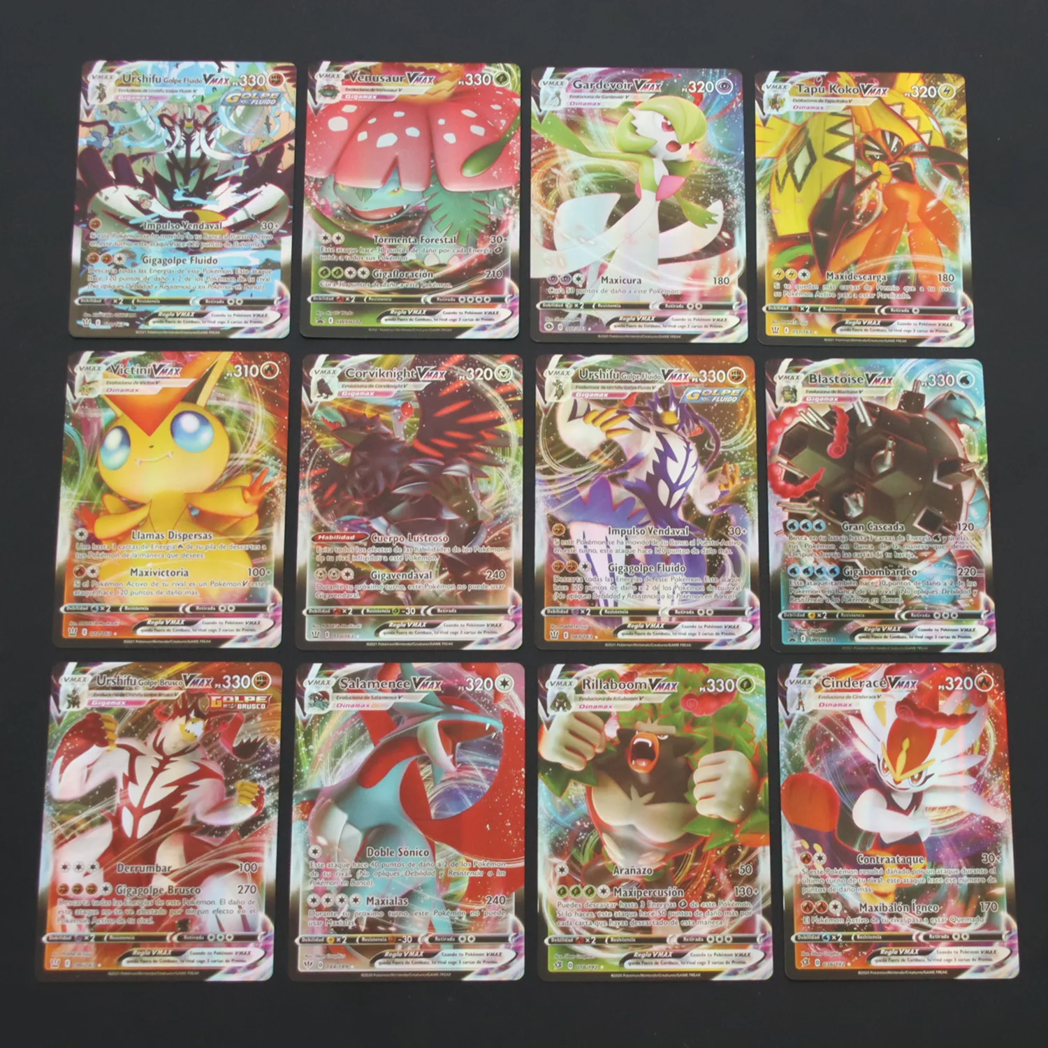 Spanish Pokemon Cards Shining Cartas Pokemon Espanol Game TAG TEAM VMAX GX  V Battle Carte Trading Children Collection Toy Gifts