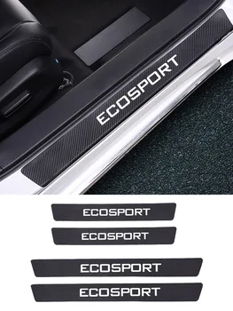 

4PCS Car Door Sill Carbon Fiber Sticker Auto Door Sill Guards Threshold Accessories For Ford Mondeo Mk3 Mk4 Mk5 Car Styling