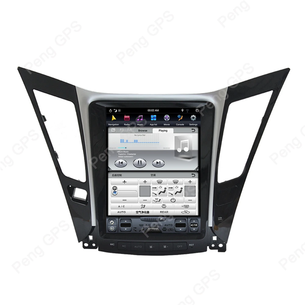 PX-6 Android 8,1 Тесла вертикальный экран для hyundai Sonata 2012- аудио плеер 1920*1080 gps навигация 4G+ 64G 4K CD плеер