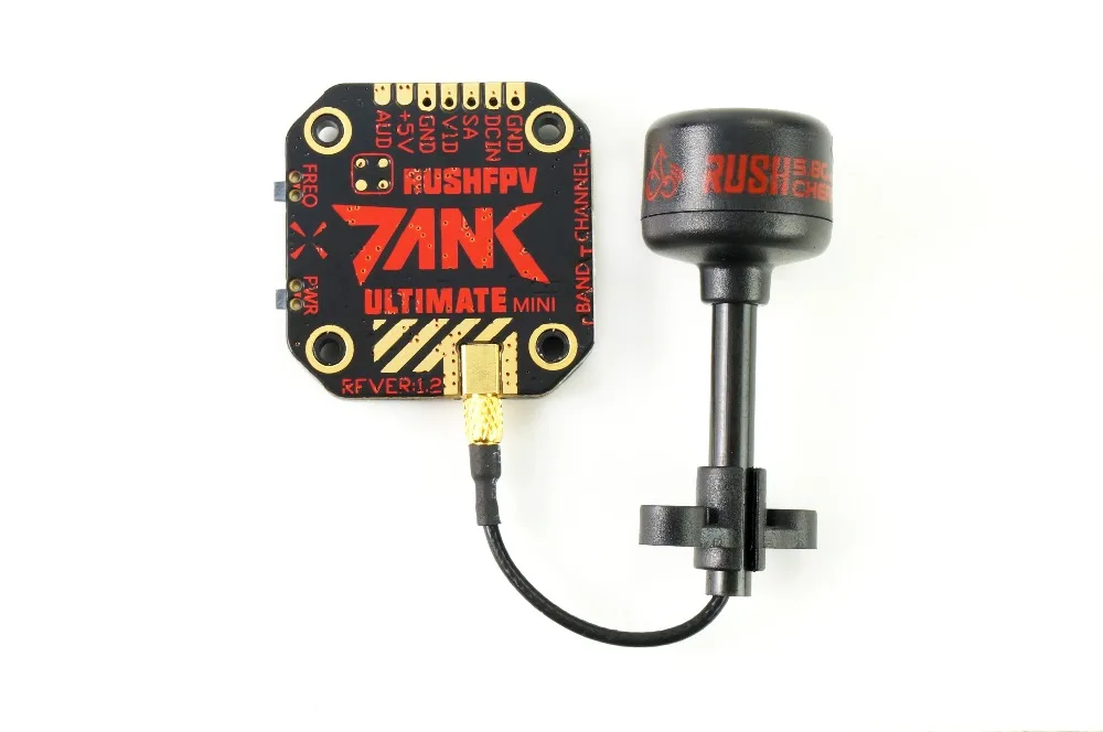 

High quality RUSH TANK Ultimate Mini/TANK PLUS VTX 5.8GHz 48CH 2-8s 800mW Video Transmitter Smart Audio AGC MIC FPV Racing Drone