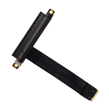 

PCI-e 3.0 16x To M2 M.2 NVMe Key-M 2230 2242 2260 2280 Riser Card Gen3.0 Cable PCIe x16 Extender with Sata Power Cable 32G/bps