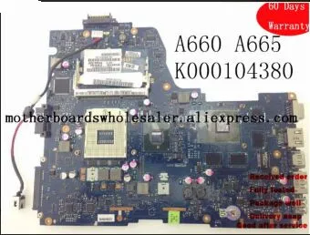 

Scheda Madre For Toshiba A660 A665 P750 Main board HM55 K000104380 NWQAA LA-6062P Components for Notebook