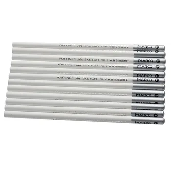 

12pcs White Fine Art Drawing Non-toxic Base Pastel Pencils Set For Artist Sketch