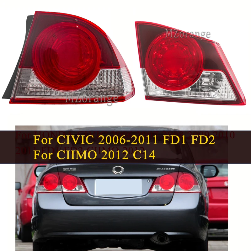 Задний фонарь для HONDA CIVIC 2006 2007 2008 2009 2010 2011 FD1 FD2 CIIMO 2012 стоп-сигнал противотуманная