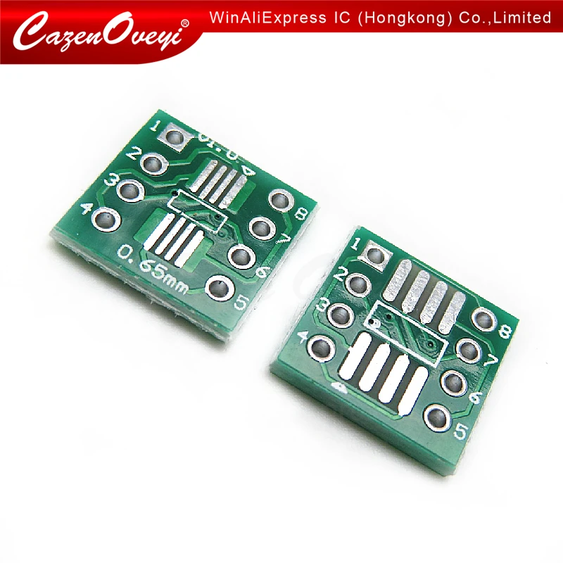 20 шт. / Лот TSSOP8 SSOP8 SOP8 на DIP8 Плата для переноса печатной платы DIP Pin Board Pitch Adapter в