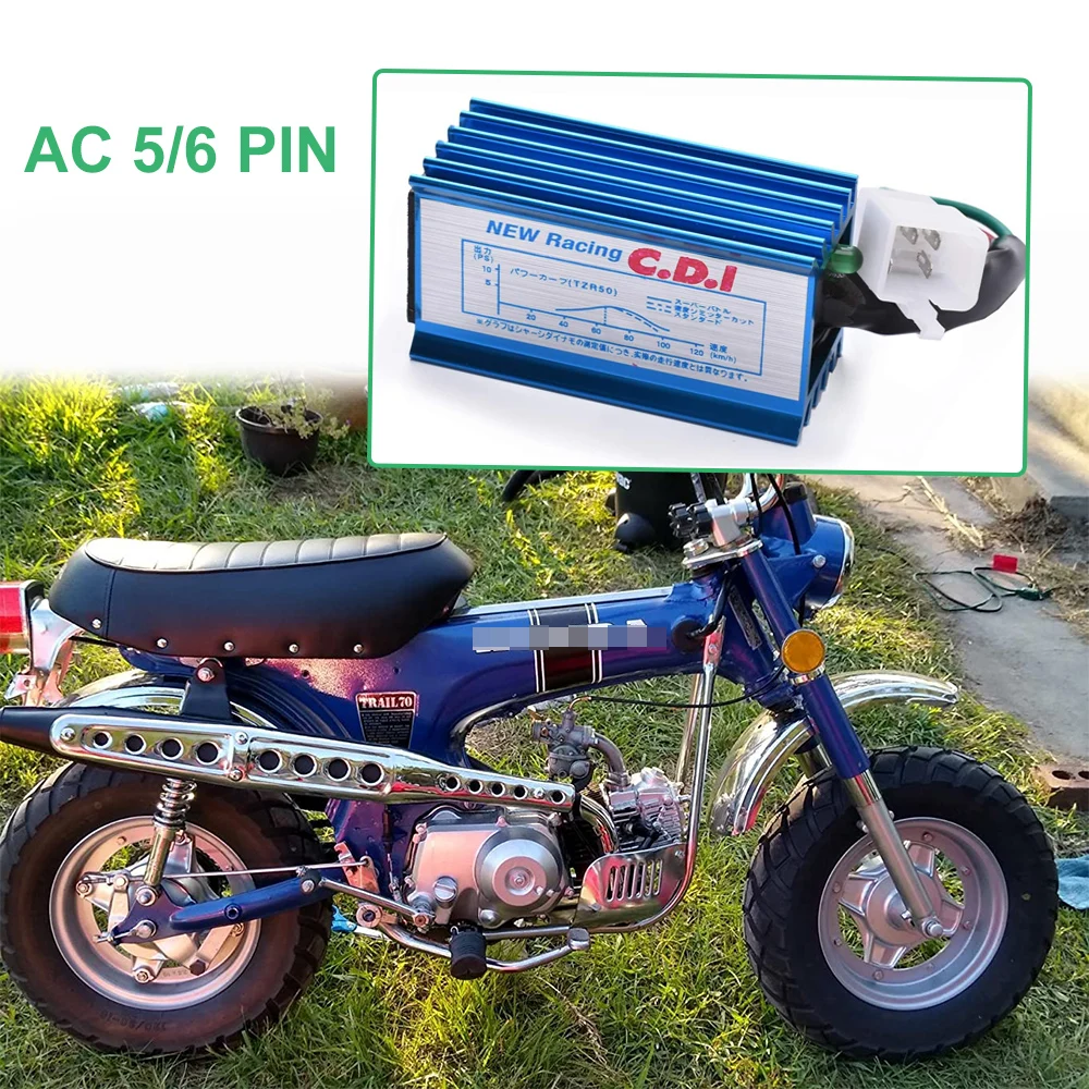 thumbnail image 2 of Satın Alın STONEDER Racing 6 Pin AC Ignition CDI Box D8TC Spark Plug For CG 125-250cc Pit Dirt 2 of 14
