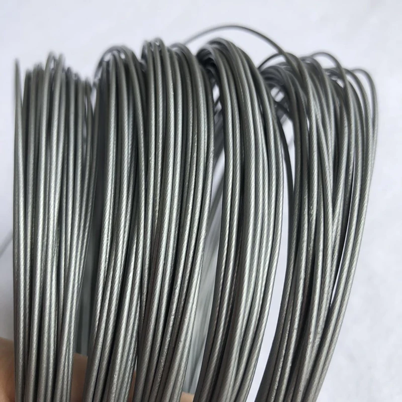 

1pc 12M Grey color tennis string soft feeling 1.30mm tennis rackets string elastic training durable tennis