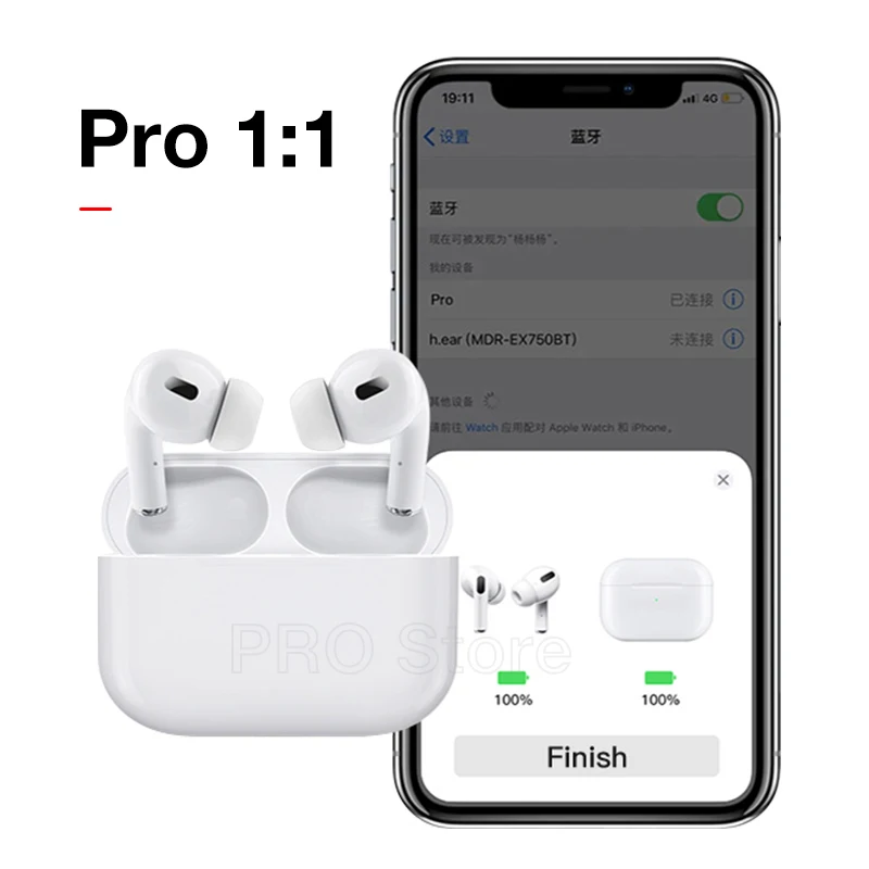 

TWS 1:1 Pro Wireless Headphone Pop Up Window Earbuds Bluetooth Wireless Bluetooth 5.0 Earphone Mini Earbuds With Microphone