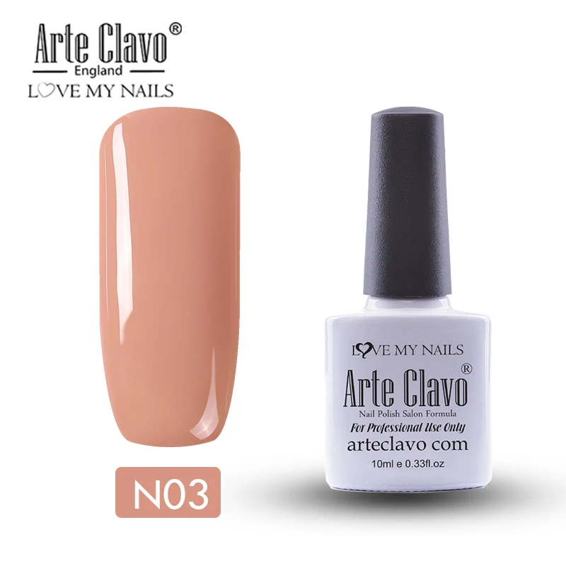 Arte Clavo розовый фиолетовый Цветной Гель-лак для ногтей 15 мл замачиваемый УФ светодиодный Гель-лак для ногтей лак стойкий Гель-лак для нейл-арта - Цвет: N03