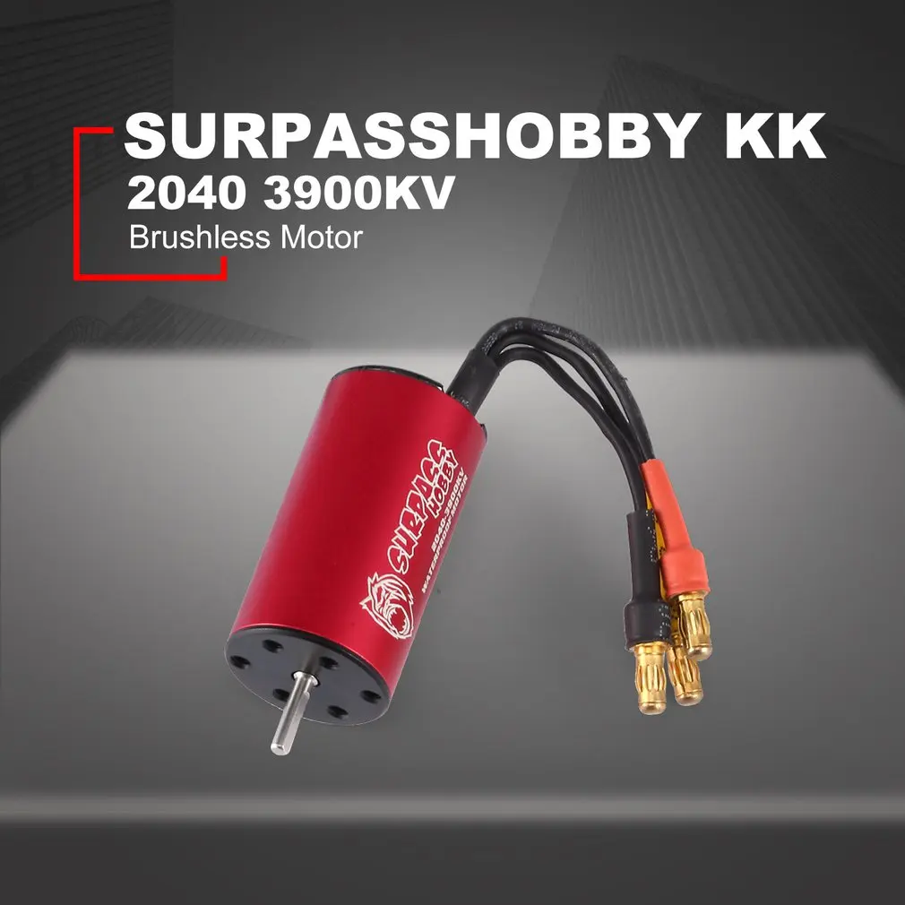 

SURPASSHOBBY KK 2040 3900KV/480KV Brushless Motor 2S for Traxxas/HSP 1:16,1:18 RC Drift Racing Climbing Off-road Car Sensorless