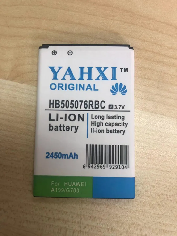 10 шт./лот 3,7 V 2450 мА/ч, HB505076RBC для huawei Y3 2 Y3 II/LUA-L02, LUA-L03, LUA-L13, LUA-L21, LUA-L23, LUA-U02, LUA-U03, LUA-U22, LUA - Цвет: Синий