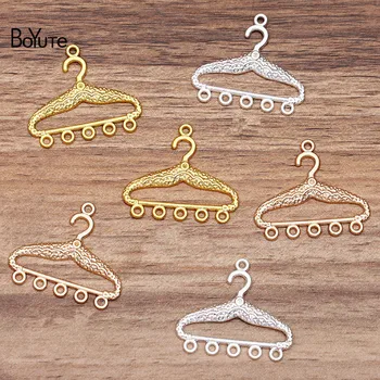 

BoYuTe (50 Pieces/Lot) 35*30MM Metal Alloy Hanger Connector Charms DIY Accessories Hand Made Jewelry Findings Components