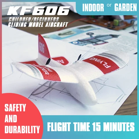 KF606 24Ghz RC Airplane Flying Aircraft EPP Foam Glider Toy Airplane 10 Minutes Flight Time RTF Foam Plane Toys Kids Gifts title=