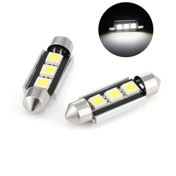 

1Pcs 2 pcs 39mm 3 SMD 5050 Car COB 1.5W DC12V Interior Car LED Bulbs Lamp Interior License Plate Dome Lights Plate lamps Bulb