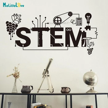 

Science Steam Decal Grape Steam School Classroom Nursery Sticker Vinyl Wallpaper Poster BA923