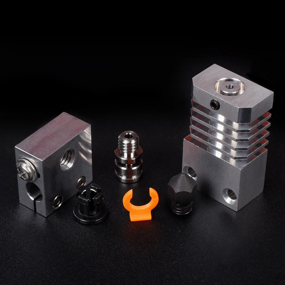CR10S PRO Hotend Swiss MK8 насадка теплоотвод обновленный комплект металлический 3D-принтер экструдер нагревательный блок для CR 10S PRO Micro 1,75 мм