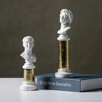 

Roman Characters Figurines Sculpture Resin Figure Statue Ornaments for Decoration Cabinet Home