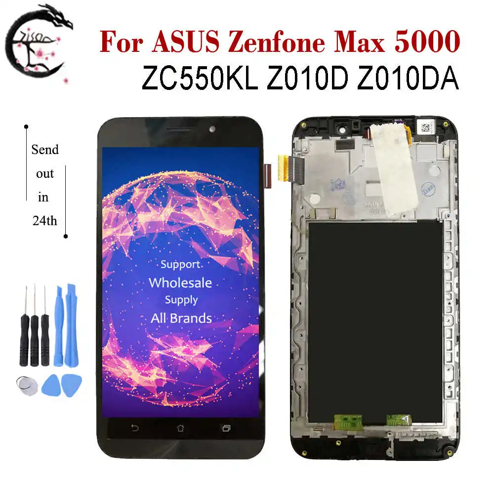 

LCD With Frame For ASUS Zenfone Max 5000 ZC550KL Z010D Z010DA LCD Display Screen Touch Sensor Digitizer Assembly ZC550KL Display