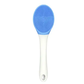 

Body Massager Brush Vibration Electronic Waterproof Back Scrubber Facial Cleansing Brush With Long-handle Bath