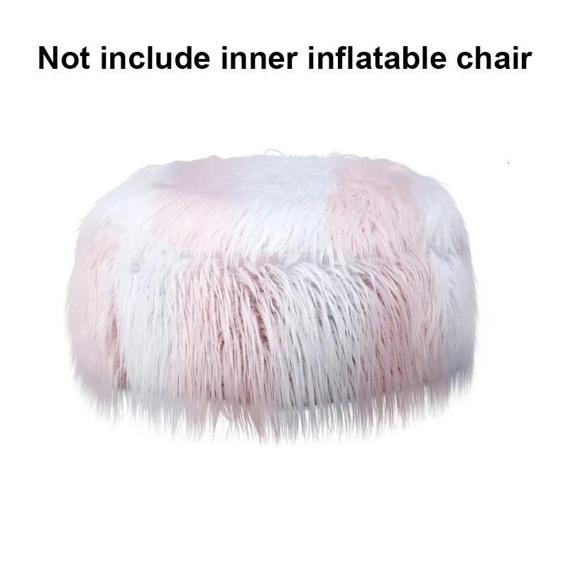 chair cover 5 Чехол для стула, плюшевый круглый чехол для стула, сплошной цвет, милый длинный пушистый меховой чехол, надувной чехол для стула для дома, отеля - Цвет: chair cover 5