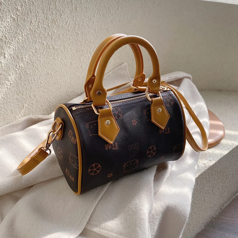 

Vintage Hand Pillow Bag Autumn And Winter Fashion Single-shoulder Bag for Women (Large Small) New Style 2019 Versatile Shoulder