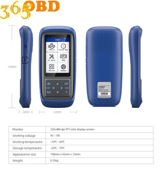 

2020 OBD2 Car Auto XTOOL X300P Diagnostic tool car scanner oil reset ABS light reset odometer adjustment online update