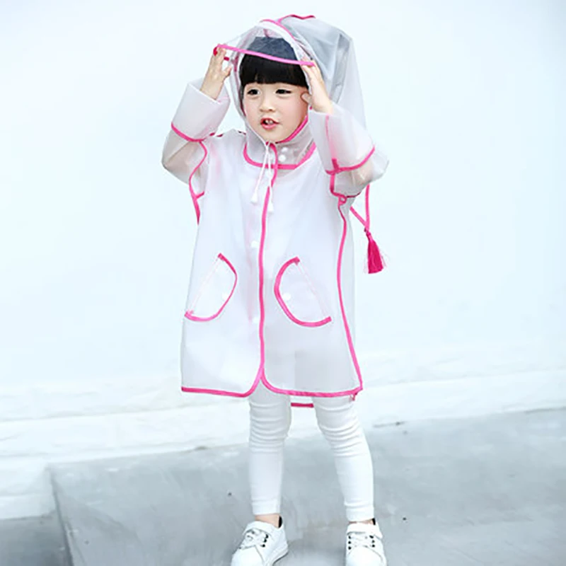 Style C Детский пластиковый плащ, длинное пончо для дождливой погоды, детский черный женский дождевик, куртка, дождевик с капюшоном, LZG256 - Цвет: Style C