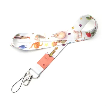 

20pcs/lot Little Prince Lanyard Car Key Hang Rope ID Card Badge Holders Mobile Phone Customizable Neck Straps AT2941