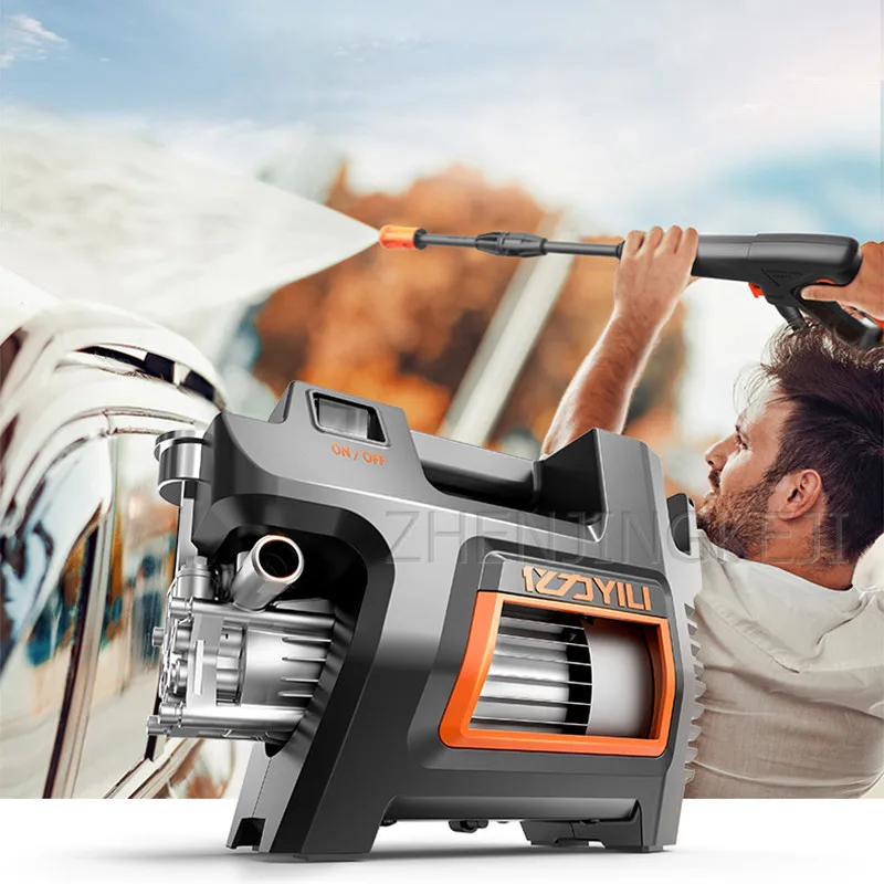 

High Pressure Washer Home High-pressure Car Washer Washing Machine Automatic Car Wash Water Gun High Power 1300W Cleaning Tools