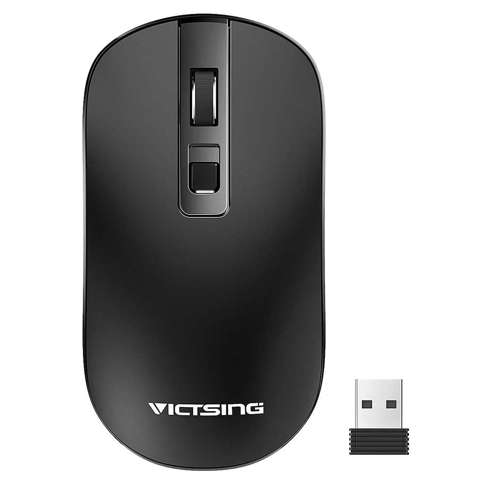 VicTsing PC079 Wireless Mouse 2.4G Slim Silent Computer Mouse With Receiver Adjustable CPI Level Noiseless ClicK For Notebook PC PK Logitech Razer Mouse (7)
