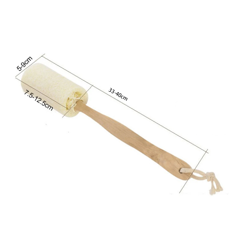 Loofah Wooden Handle Bath Shower Brush Long Handle Thick Loofah Bath Towel Bathing Back Does Not Ask For A Person To Bathe Long