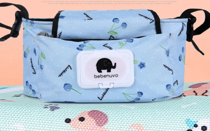 Baby Stroller Bag Organizer Bag Nappy Diaper Mummy Bag Mama Carriage Buggy Pram Cart Basket Hook Stroller Accessories
