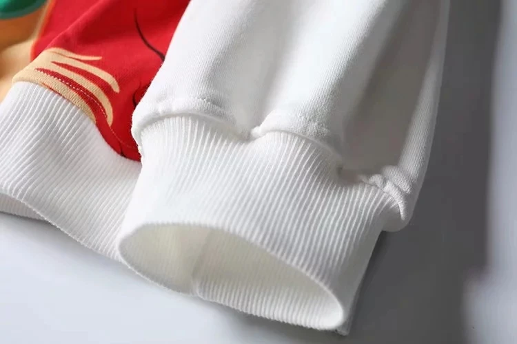 Увядшая хлопчатобумажная трикотажная рубашка женская уличная с принтом Русалочки с милым рисунком оверсайз свободные бойфренды с круглым вырезом махровые толстовки пуловеры Топ