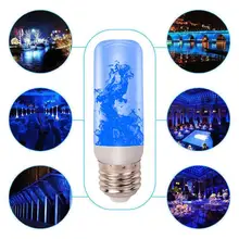 1 шт. 78 светодиодный s E27 Светодиодный светильник с имитацией пламени 5 Вт 85-265 в 4 режима Мерцающая имитирующая лампа Рождественский декоративный светильник