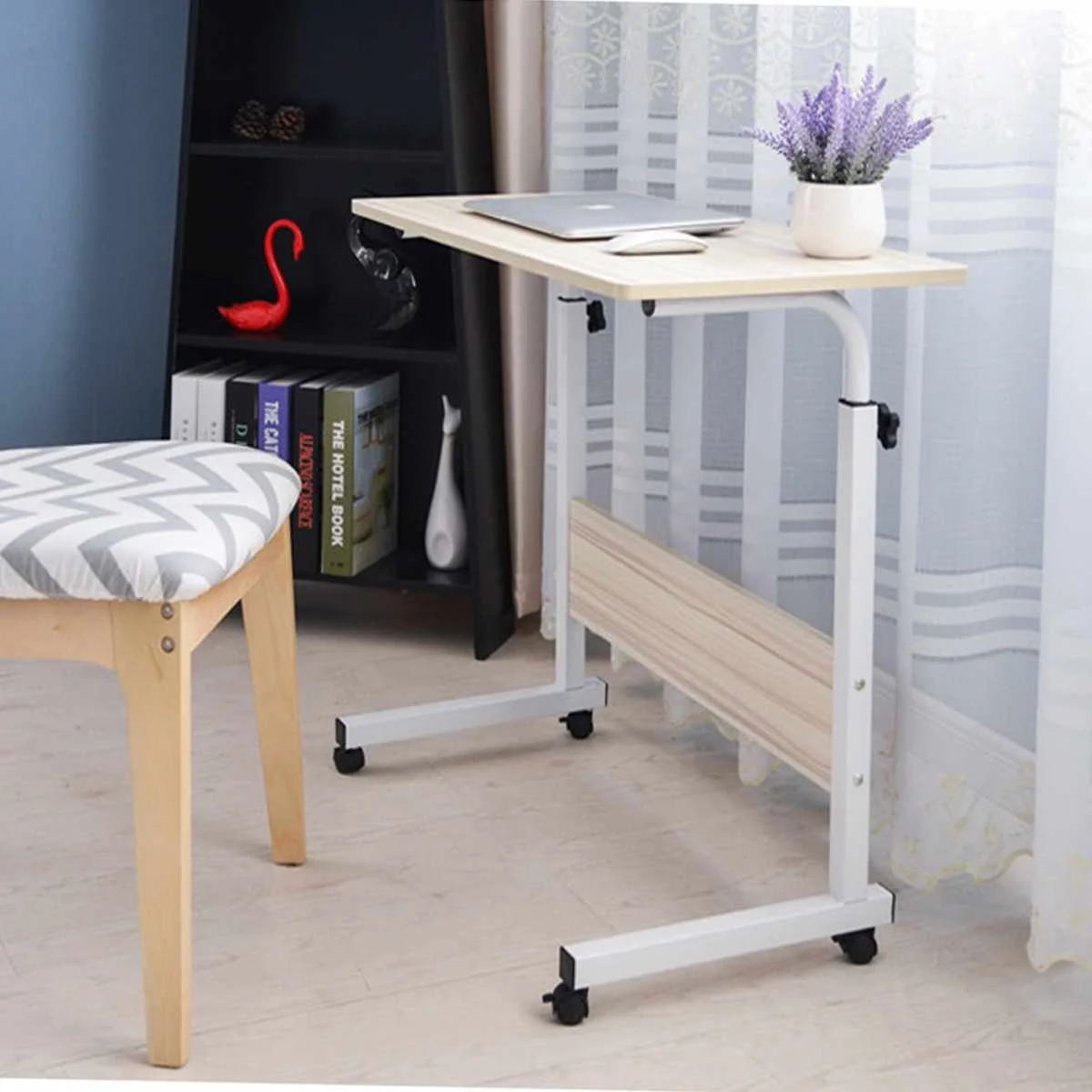 

Foldable Computer Table Adjustable Portable Laptop Desk Laptop Bed Table Can be Lifted Standing Desk 70-90 cm