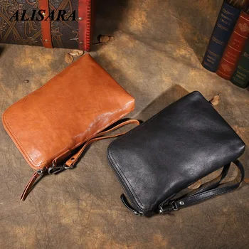 

Alisara Men Small Single Shoulder Bag Mini Retro Style Mobile Phone Casual Crossbody Bags For Women Pouch Travel Wallet Handbag