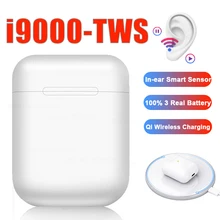 Original i9000 TWS 1:1 Replica Pop-up Wireless Earphone Super Bass Bluetooth 5.0 Headset In-Ear Smart Sensor Earbuds Head phones