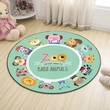 Напольный коврик для спальни детский игровой коврик Мультяшные животные коврики для ванной коврик для туалета нескользящий ковер Впитывающий Коврик для дома