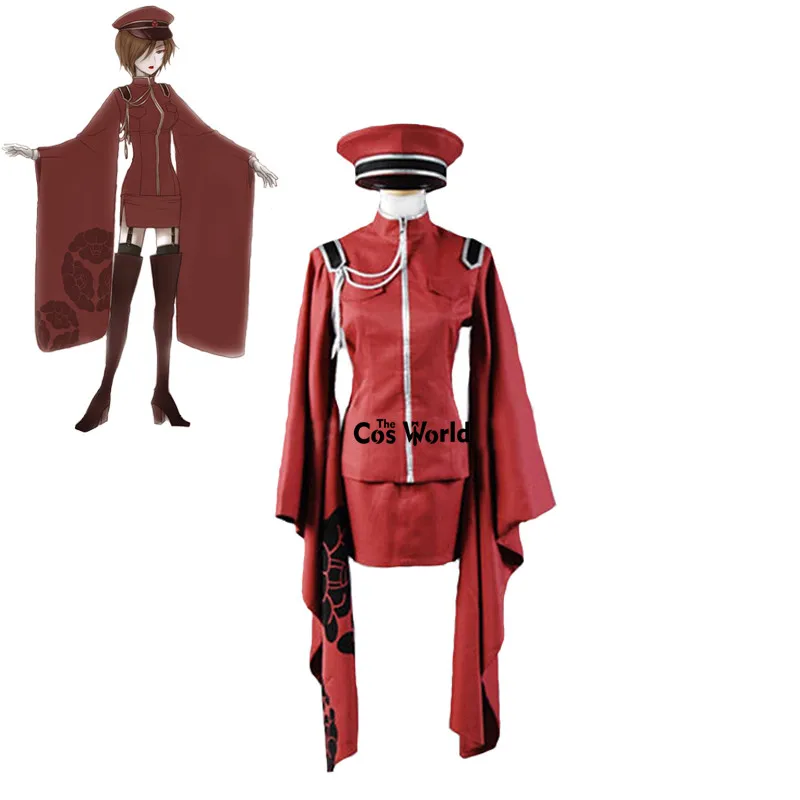 Vocaloid Hatsune Miku Senbon Sakura Kimono Meiko Cosplay Costume Full Set Wigs